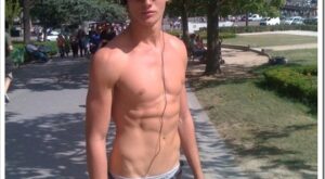 Shirtless in the Park