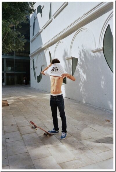 Skater Boy Going Shirtless