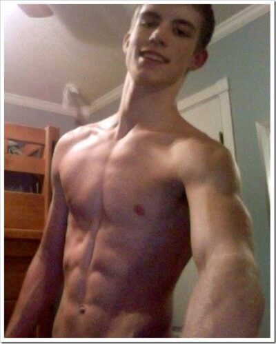 Muscle Jock Shirtless Abs