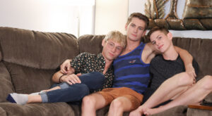 Twink 3-Way with Trevor, Riley, and Chase