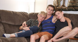 Twink 3-Way with Trevor, Riley, and Chase