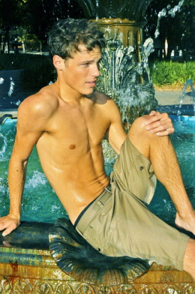 Wet khaki shorts