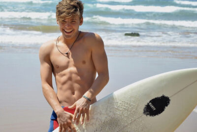 Smiling Surfer Boy