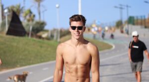 Shirtless Stroll