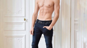 Muscle Model in Skinny Jeans