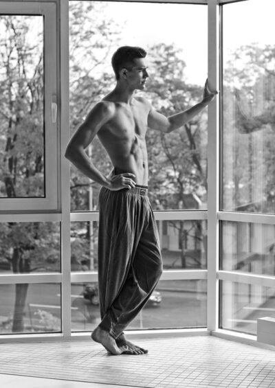 Toned Boy in Sweatpants