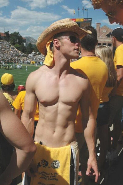 College Football Muscle Boy