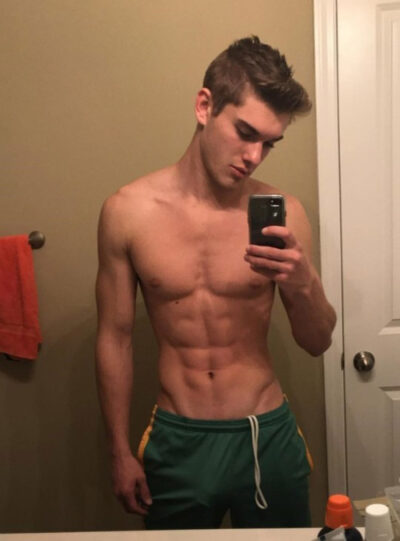 Dick Bulge in Track Shorts