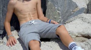 Chilling in Grey Joggers